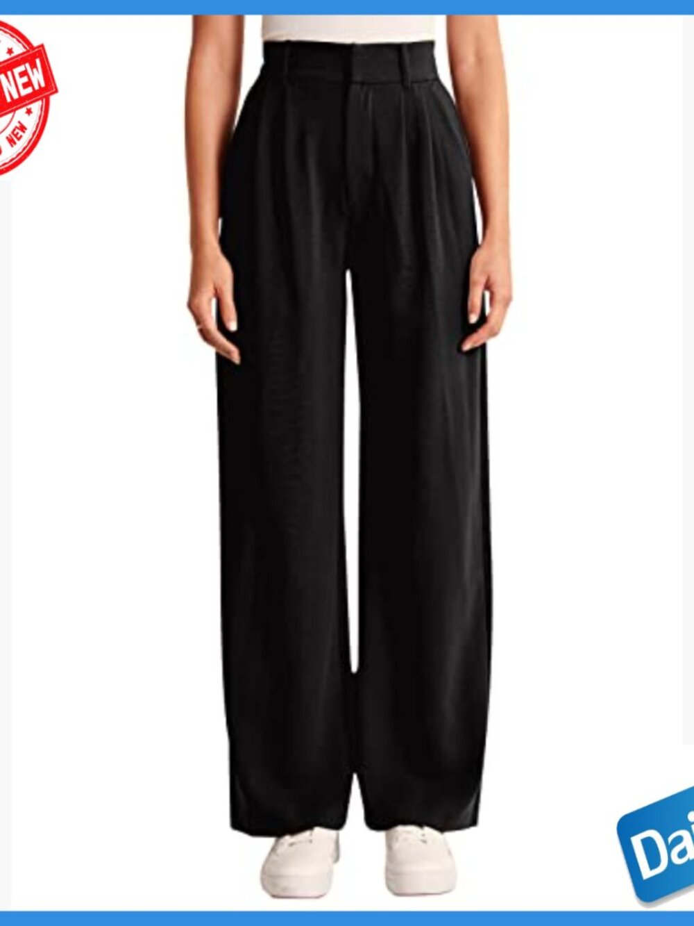 High Waisted Work Pants Business Casual Office Trousers with Pockets - Picture 2 of 7
